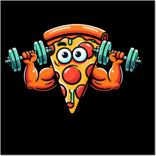 Funny Lifting Workout, Pizza Lover Posters and Art