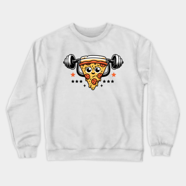 Funny Lifting Workout, Pizza Lover Crewneck Sweatshirt by logiamerch