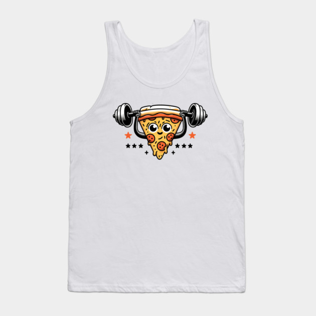 Funny Lifting Workout, Pizza Lover Tank Top by logiamerch