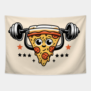 Funny Lifting Workout, Pizza Lover Tapestry