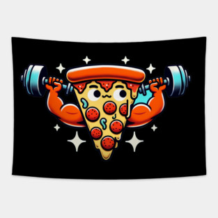 Funny Lifting Workout, Pizza Lover Tapestry