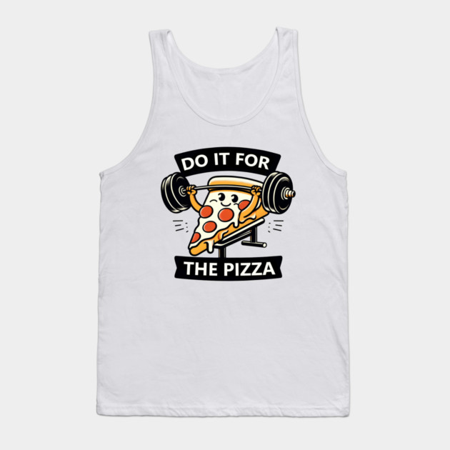 Funny Lifting Workout, Pizza Lover Tank Top by logiamerch