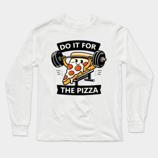 Funny Lifting Workout, Pizza Lover Long Sleeve T-Shirt