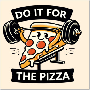 Funny Lifting Workout, Pizza Lover Posters and Art