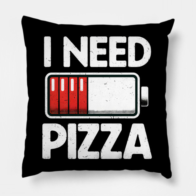 Funny Pizza Lover Pillow by logiamerch