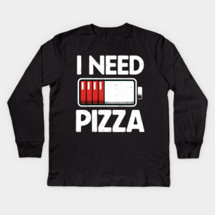 Funny Pizza Lover Kids Long Sleeve T-Shirt