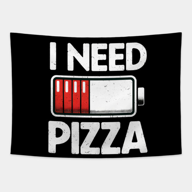 Funny Pizza Lover Tapestry by logiamerch