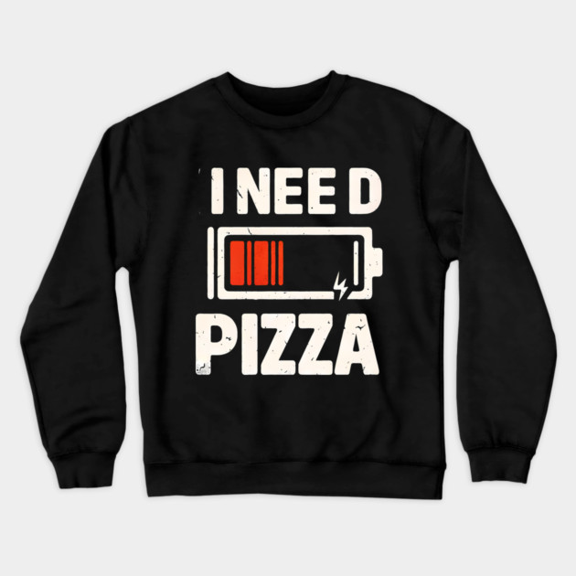 Funny Pizza Lover Crewneck Sweatshirt by logiamerch