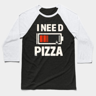 Funny Pizza Lover Baseball T-Shirt