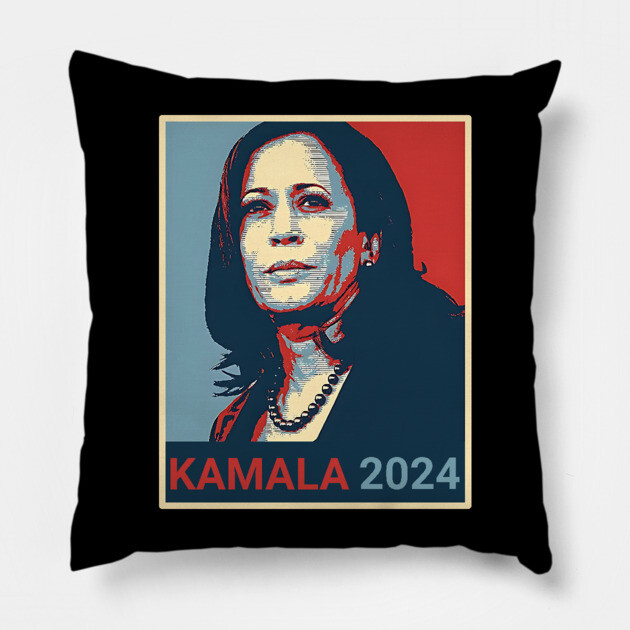 Kamala Harris for President 2024 Pillow by UrbanLifeApparel