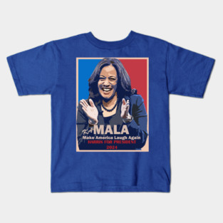 Make America Laugh Again-Kamala Harris 2024 Kids T-Shirt