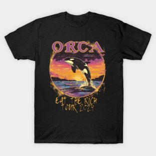Orca Eat the Rich Tour 2024 Vintage 80's Concert Tee T-Shirt