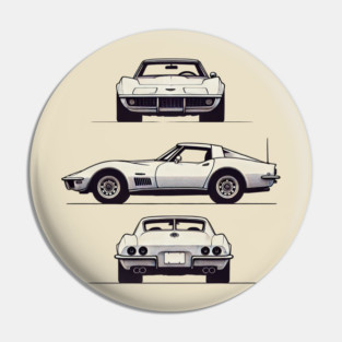 1969 Corvette Classic Pin
