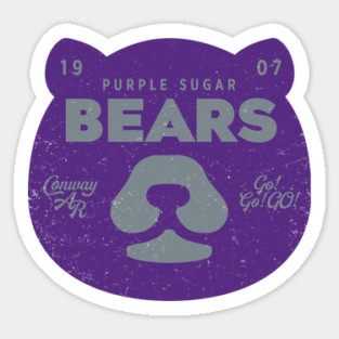Purple Sugar Bears of Conway Sticker