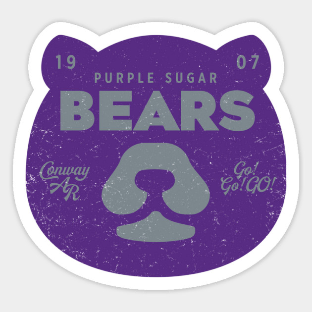 Purple Sugar Bears of Conway Magnet by rt-shirts