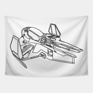 Sketch Collection Interceptor Tapestry