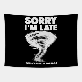 Late Tornado (Mono) Tapestry