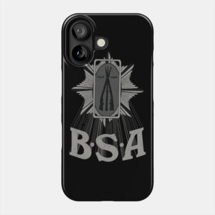 Vintage BSA Motorcycles Design Phone Case