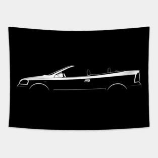 Opel Astra Cabrio (G) Silhouette Tapestry