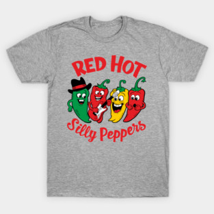 Red Hot Silly Peppers Music Lover Pun Parody T-Shirt
