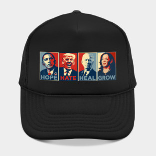 Hope-Hate-Heal-Grow Hat