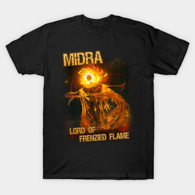 Midra, Lord of Frenzied Flame - Elden Ring - T-Shirt | TeePublic