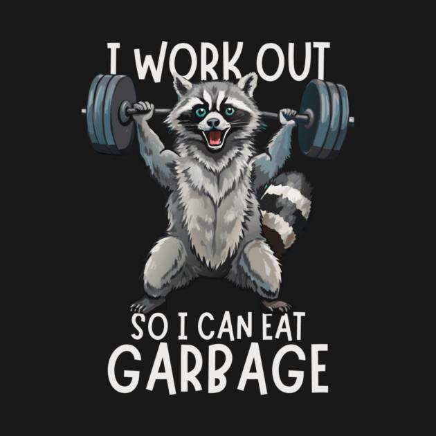 Funny Raccoon Eat Garbage by The WYLD Tribe