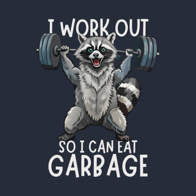 Funny Raccoon Eat Garbage by The WYLD Tribe