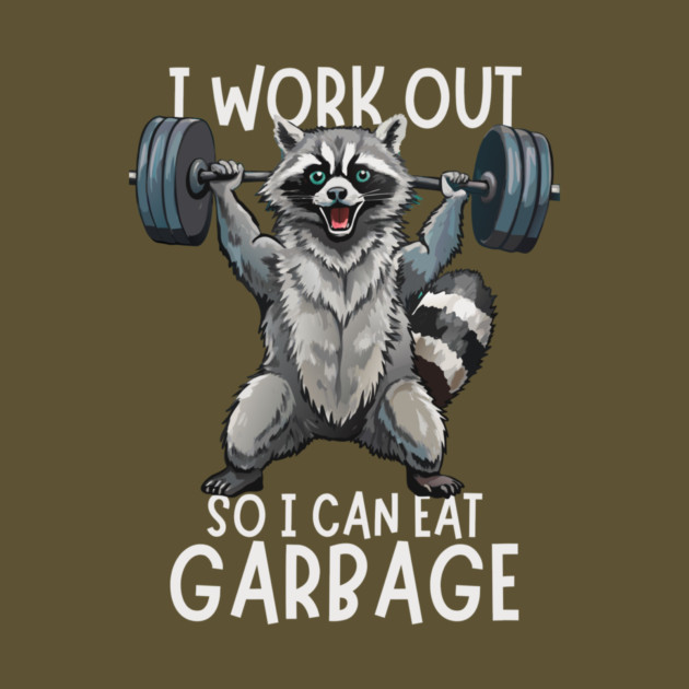 Funny Raccoon Eat Garbage by The WYLD Tribe