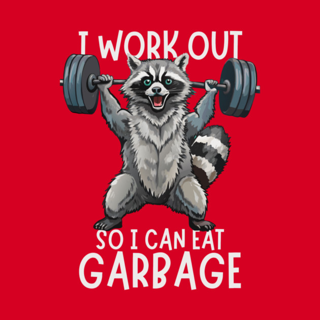 Funny Raccoon Eat Garbage by The WYLD Tribe
