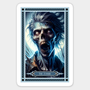 The Zombie Tarot Card Sticker