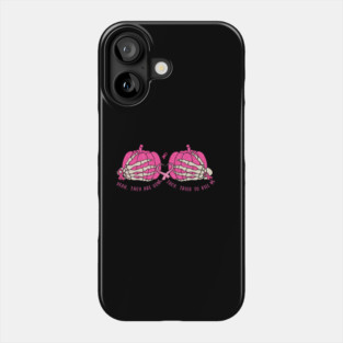 Funny Breast Cancer Awareness Survivor Previvor Halloween Pumpkins Gift For Girl Women Phone Case