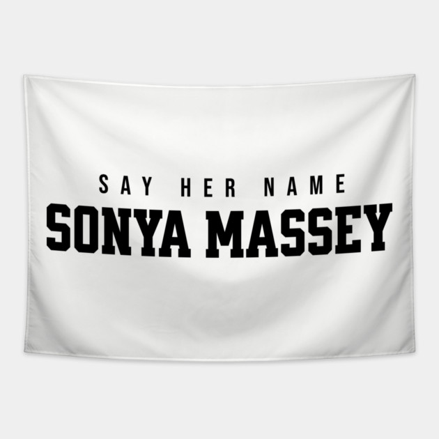 Sonya Massey - Say her name Tapestry by UrbanLifeApparel
