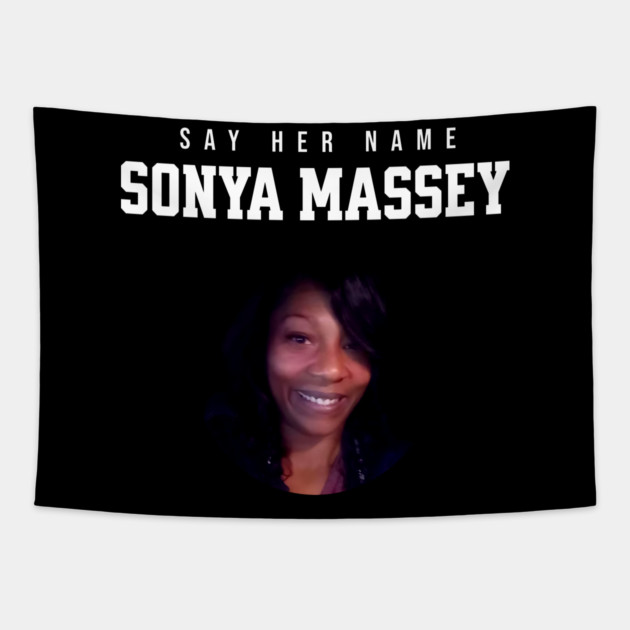Sonya Massey Tribute - Say her name Tapestry by UrbanLifeApparel