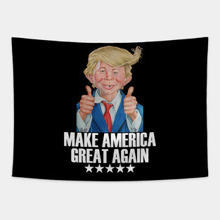 MAKE AMERICA GREAT AGAIN | ALFRED E NEUMAN Tapestry