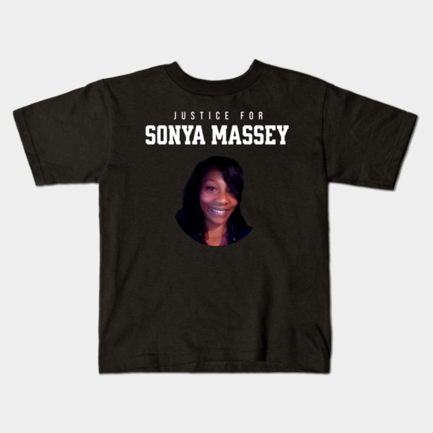 Justice for Sonya Massey Tribute Kids T-Shirt by UrbanLifeApparel