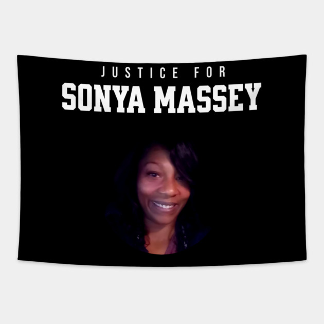 Justice for Sonya Massey Tribute Tapestry by UrbanLifeApparel