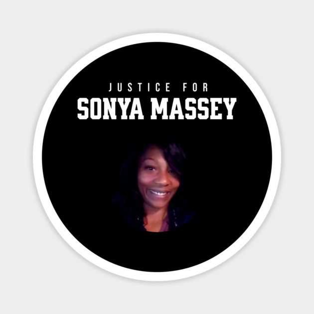Justice for Sonya Massey Tribute Magnet by UrbanLifeApparel