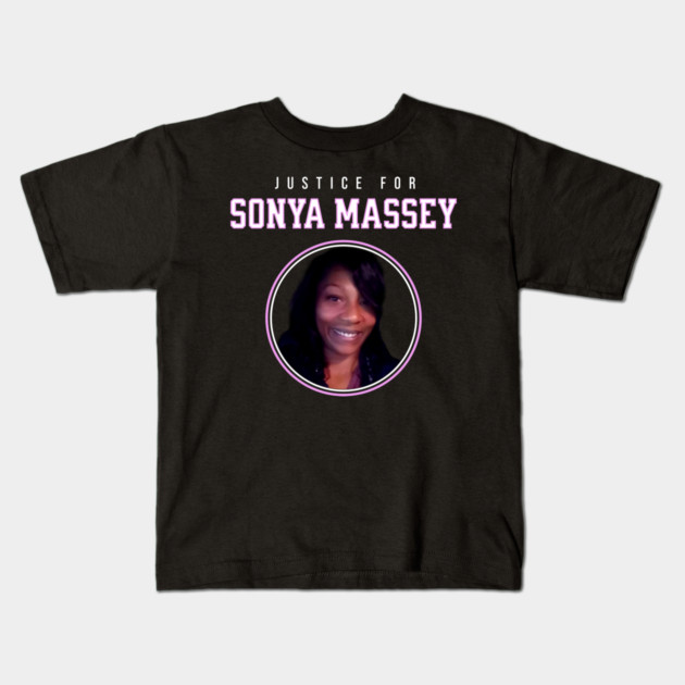 Justice for Sonya Massey Tribute Kids T-Shirt by UrbanLifeApparel