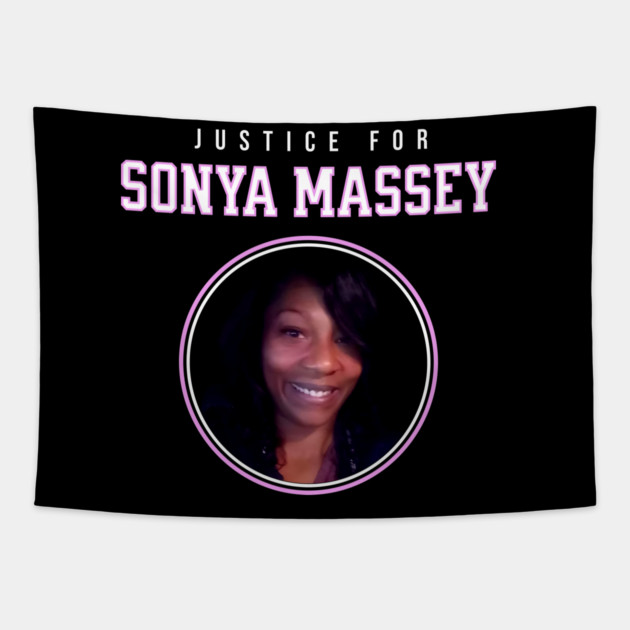 Justice for Sonya Massey Tribute Tapestry by UrbanLifeApparel