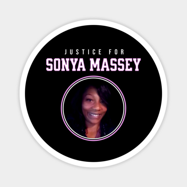 Justice for Sonya Massey Tribute Magnet by UrbanLifeApparel