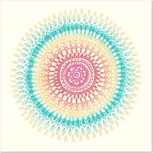 Radiate Mandala Posters and Art