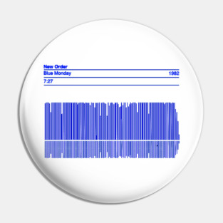 New Order Blue Monday Pin