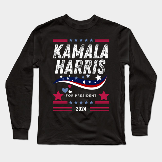 Kamala 2024 Long Sleeve T-Shirt by BlackMeme94