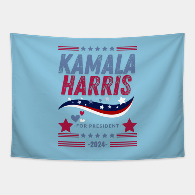 Kamala 2024 Tapestry by BlackMeme94