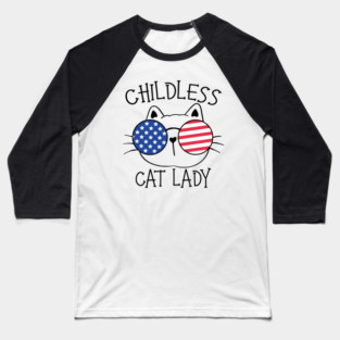 Childless Cat Lady Baseball T-Shirt