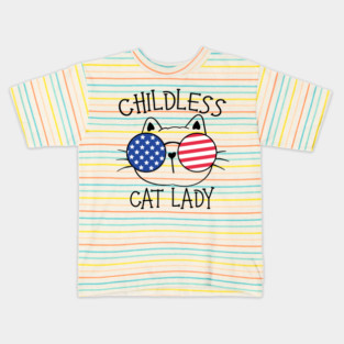 Childless Cat Lady Kids T-Shirt