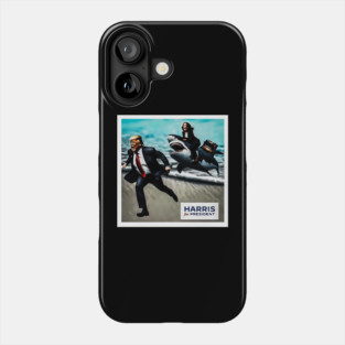 Trump and Kamala Harris Make America Laugh Again Phone Case