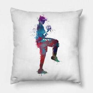 Baseball player #baseball #sport Pillow
