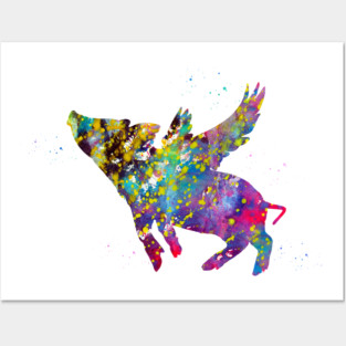 Flying Pig Posters and Art